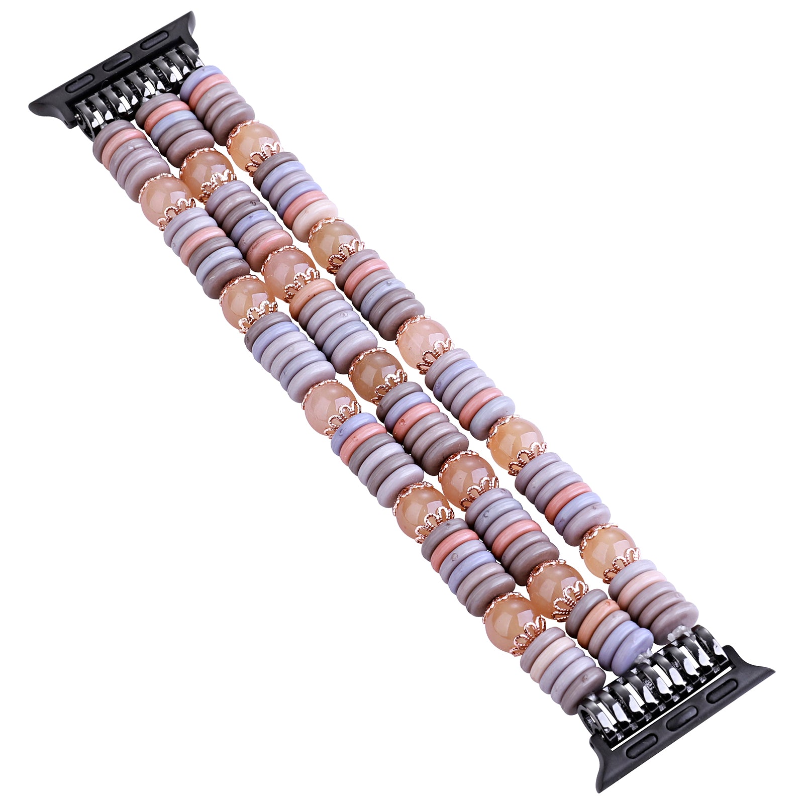 For Apple Watch Series 9 8 7 41mm 6 5 SE SE (2022) SE (2023) 4 40mm 3 2 1 38mm Beaded Watch Band Flake Beads Bracelet Strap For Apple Watch Series 9 8 7 41mm 6 5 SE SE (2022) SE (2023) 4 40mm 3 2 1 38mm Beaded Watch Band Flake Beads Bracelet Strap